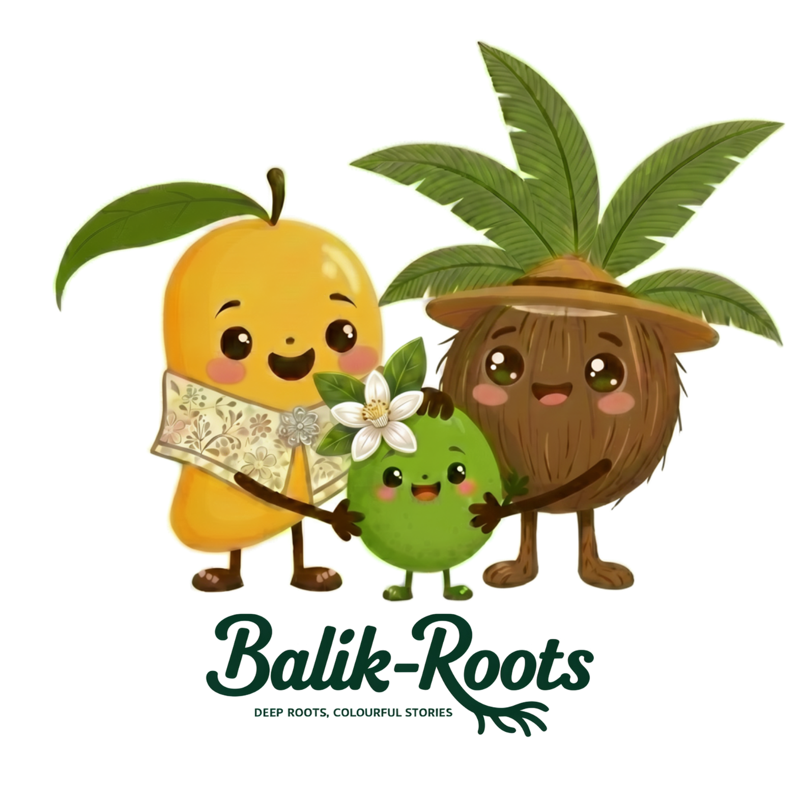 Balik-Roots — Mangga, Calamansi and Niyog with Deep Roots. Colourful Stories.